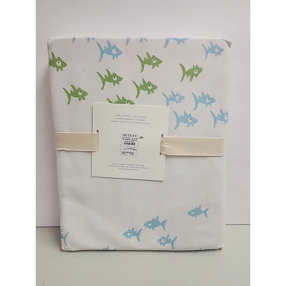 Pottery Barn Kids Mermaid Shower Curtain Pink Ocean Nautical Girly *READ